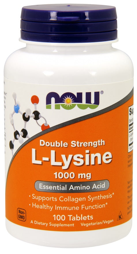 NOW Foods L-Lysine, 1000mg - 100 tabs