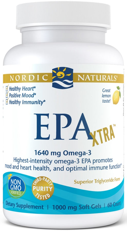 Nordic Naturals EPA Xtra, 1640 mg Lemon - 60 softgels