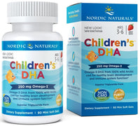 Nordic Naturals Children's DHA, 250mg Strawberry - 90 mini softgels