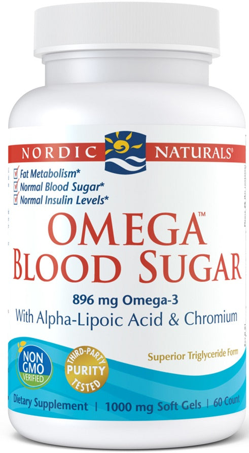 Nordic Naturals Omega Blood Sugar, 896 mg - 60 softgels