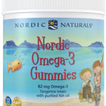 Nordic Naturals Nordic Omega-3 Gummies, 82mg Tangerine Treats - 120 gummies