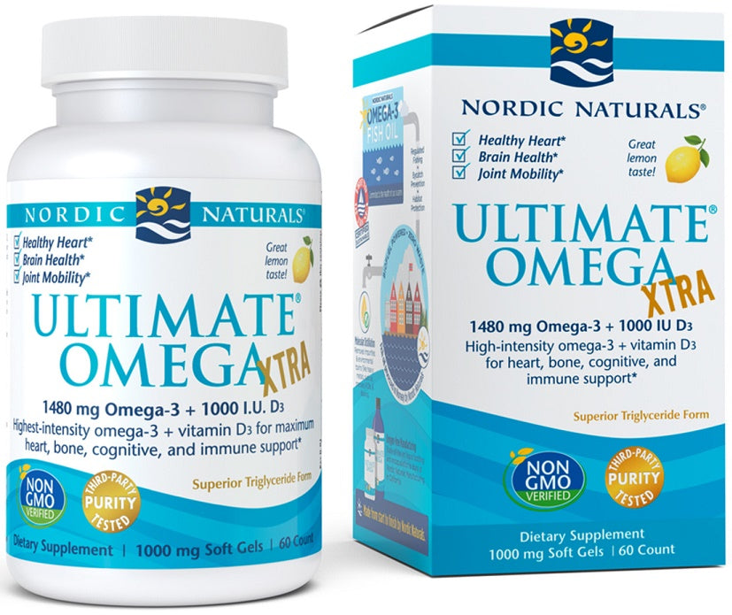 Nordic Naturals Ultimate Omega Xtra, 1480mg Lemon - 60 softgels