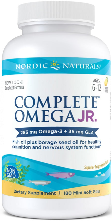 Nordic Naturals Complete Omega Junior, 283mg Lemon - 180 mini softgels