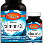 Carlson Labs Norwegian Salmon Oil - 180 + 50 softgels