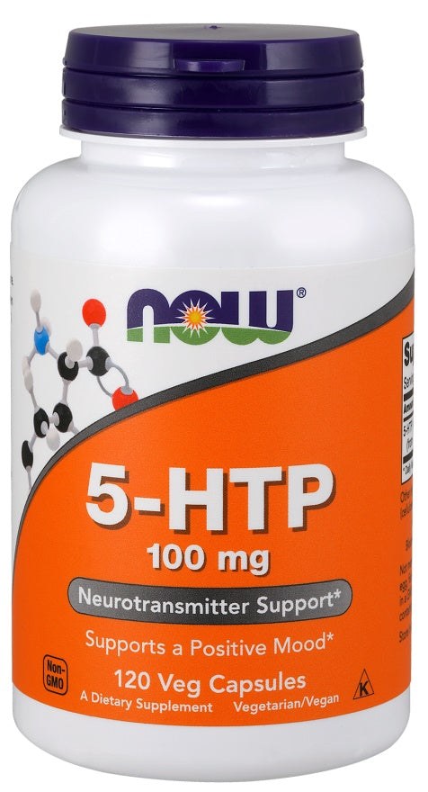 5-HTP 100mg - 120 Vcaps for Enhanced Mood, Sleep, and Stress Management