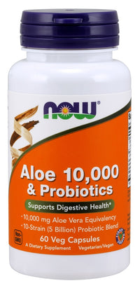 Aloe 10,000 & Probiotics | 60 Vcaps for Digestive Balance & Immune Boost