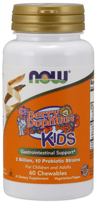 NOW Foods BerryDophilus Kids - 60 chewables