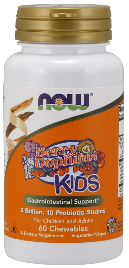 NOW Foods BerryDophilus Kids - 60 chewables