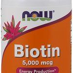 NOW Foods Biotin, 5000mcg - 60 vcaps