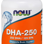 NOW Foods DHA-250, 250 DHA / 125 EPA - 120 softgels
