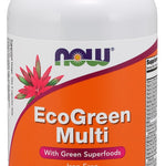 NOW Foods EcoGreen Multi, Iron Free - 180 vcaps
