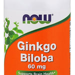 NOW Foods Ginkgo Biloba, 60mg - 120 vcaps
