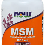 NOW Foods MSM Methylsulphonylmethane, 1000mg - 120 vcaps