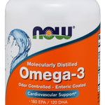 NOW Foods Omega-3 Enteric Coated - 90 softgels