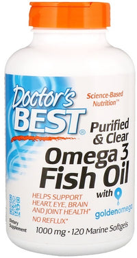 doctor's best purified and clear omega 3 fish oil for joint heath