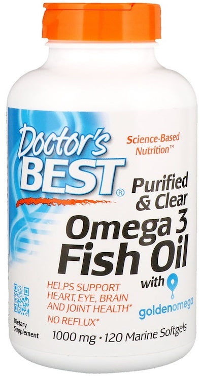 doctor's best purified and clear omega 3 fish oil for joint heath