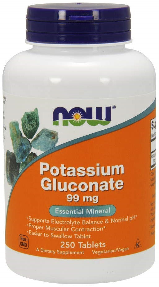 NOW Foods Potassium Gluconate, 99mg - 250 tabs