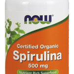 NOW Foods Spirulina Organic, 500mg - 100 tabs