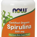 NOW Foods Spirulina Organic, 500mg - 200 tabs