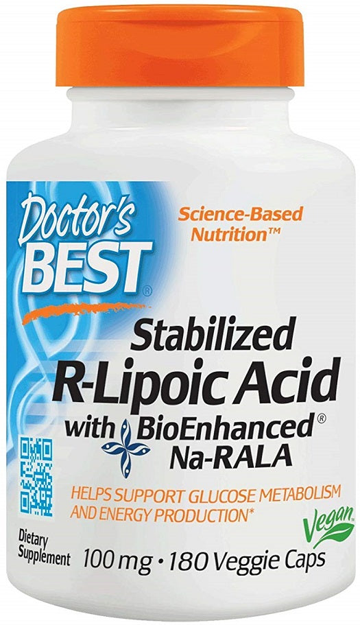 doctor's best stabilized r-lipoic acid to support glucose metabolism 