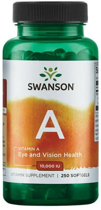 Swanson Vitamin A, 10 000 IU - 250 softgels By Swanson