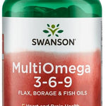 Swanson MultiOmega 3-6-9 - Flax & Borage & Fish Oils - 120 softgels