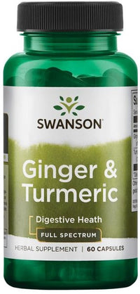 Swanson Ginger & Turmeric - 60 caps