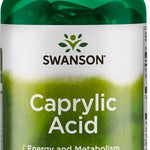 Swanson Caprylic Acid, 600mg - 60 softgels