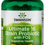Swanson Dr. Stephen Langer's Ultimate 16 Strain Probiotic with FOS, 3.2 Billion CFU - 60 vcaps