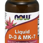NOW Foods Liquid D-3 & MK-7 - 30 ml.