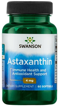 Swanson Astaxanthin 4mg – 60 Softgels for Antioxidant Protection & Skin Health