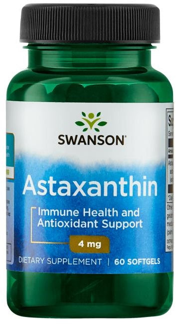 Swanson Astaxanthin 4mg – 60 Softgels for Antioxidant Protection & Skin Health