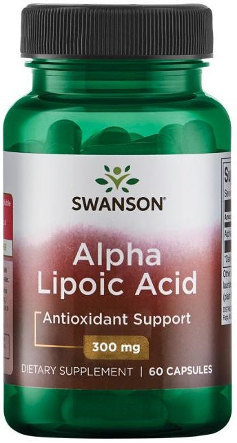 Swanson Alpha Lipoic Acid Supplement - 300mg, 60 Capsules | Antioxidant Formula