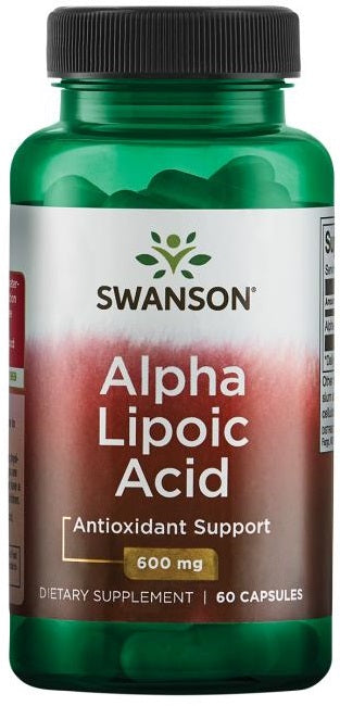 Swanson Support Healthy Aging with Alpha Lipoic Acid 600mg – 60 Capsules | Antioxidant Formula