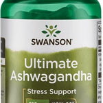 Swanson Ultimate Ashwagandha KSM-66 250mg – 60 Vegan Capsules for Energy & Focus