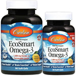 Carlson Labs EcoSmart Omega-3, 1000mg Natural Lemon - 90 + 30 softgels