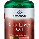 Swanson Cod Liver Oil, 700mg Double-Strength - 250 softgels