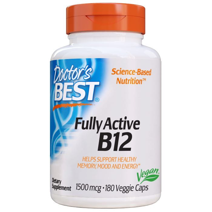 doctor's best fully active b12 to support healthy memory and mood.