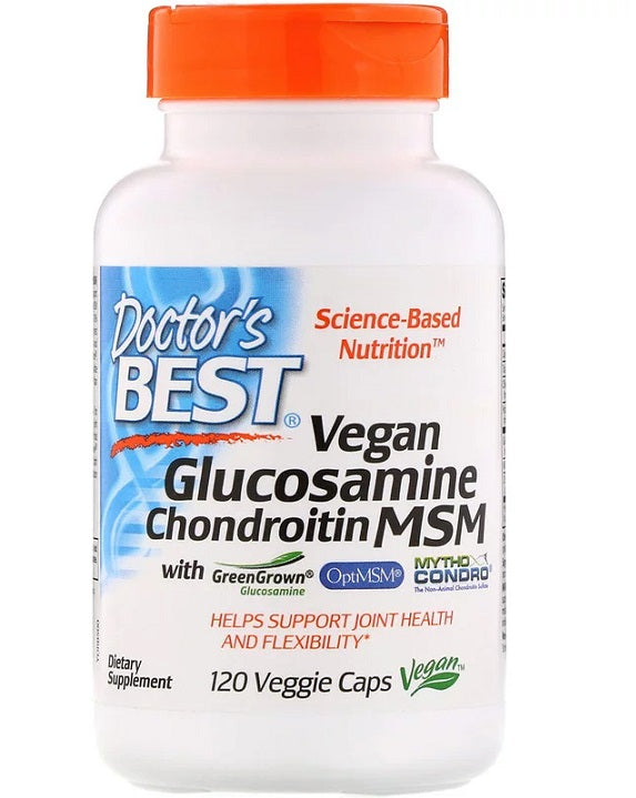 doctor's best vegan glucosamine chondroitin msm to support joint health