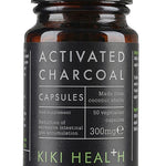 KIKI Health Activated Charcoal 300mg – 50 Capsules for Digestive Support & Toxin Removal