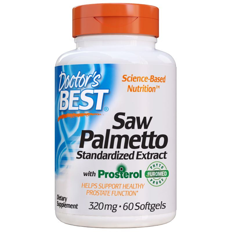 doctor's best saw palmetto 320mg to support healthy prostate function