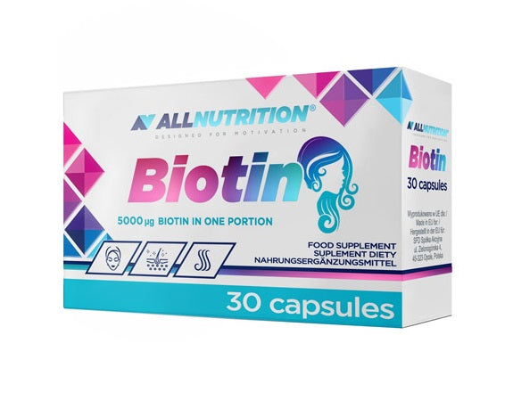 Allnutrition Biotin, 5000mcg - 30 caps By Allnutrition