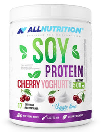 Allnutrition Soy Protein, Cherry Yoghurt - 500g