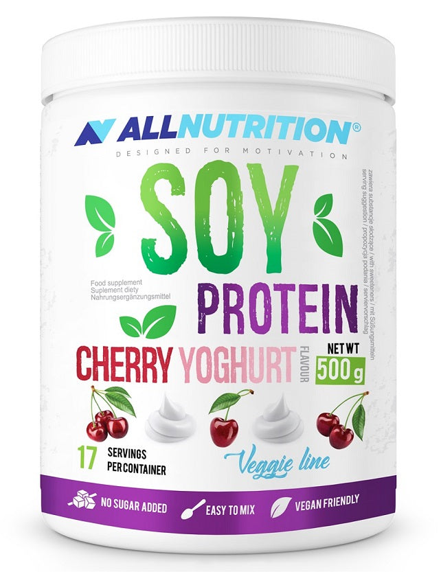 Allnutrition Soy Protein, Cherry Yoghurt - 500g