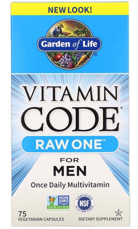 Garden of Life Vitamin Code RAW ONE for Men - 75 vcaps