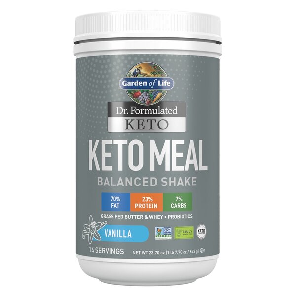 Garden of Life Dr. Formulated Keto Meal, Vanilla - 672g