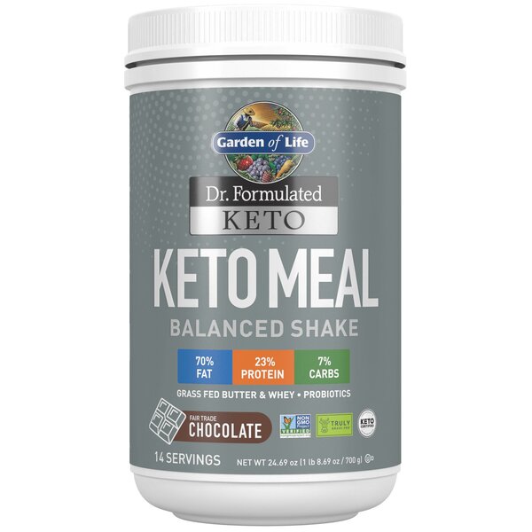 Garden of Life Dr. Formulated Keto Meal, Chocolate - 700g