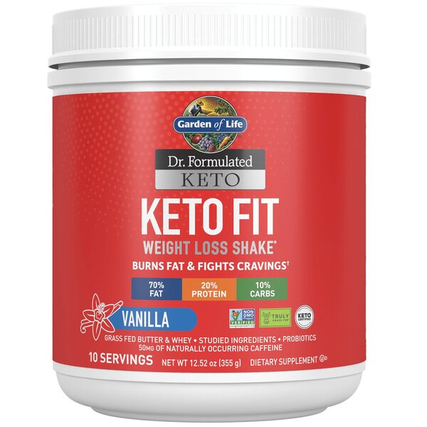 Garden of Life Dr. Formulated Keto Fit, Vanilla - 355g