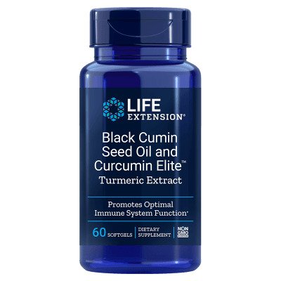 life extension black cumin seed oil and circumin elite to promote immune system function