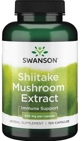 Swanson Shiitake Mushroom Extract, 500mg - 120 caps